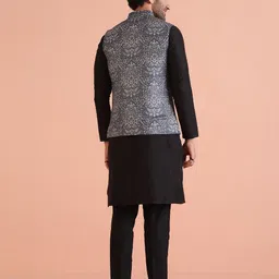 KISAH Kurta With Trousers & Nehru Jacket image 5