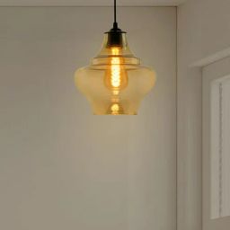 kapoor lampshades Abalone Smoke Luster Glass Hanging Light-picture-7