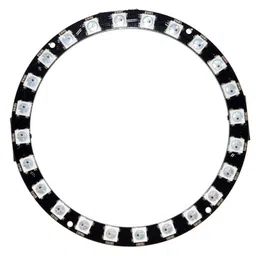 24 Bit WS2812 5050 RGB LED Built-in Full Color Driving Lights Circular Development Board image 3