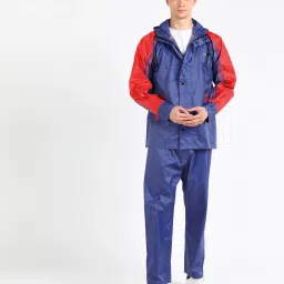 Colorblock Men Rain Suit-image-41