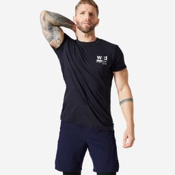 Men's Crew Neck Slim-Fit Soft Breathable Cross Training T-Shirt - Black-image-23