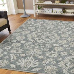 saraswati global Grey Floral Wool 8X10 Hand-Tufted Carpet-picture-27