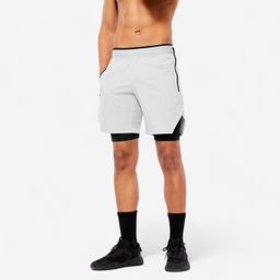 Men's Breathable Lightweight Cross Training Performance Shorts Celliant - Grey-image-106