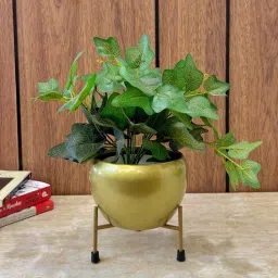 hanable india Gold Iron Metal Desk Pot-picture-5