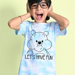 NUSYL Boys Tie and Dye Winnie The Pooh Printed Round Neck T-shirt-image-96