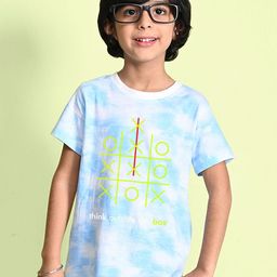 NUSYL Boys Printed Tie and Dye Round Neck T-shirt-image-94