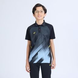Kids' Cricket Polo CP 500 JR Black Short Sleeve-image-58