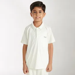 flx KID'S QUICK DRY CRICKET T-SHIRT, WHITE-picture-22