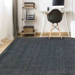 saraswati global Grey Solid Wool 3 ft x 5 ft Hand Woven Carpet-picture-31