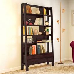 urban ladder Alberto Solid Wood Bookshelf in Mahogany Finish-picture-27