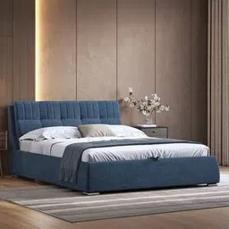 urban ladder Stanhope Fabric King Size Bed with Hydraulic Storage Bed in Baltic Blue ...-picture-10
