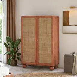 urban ladder Takai Solid Wood Door Wardrobe in Red Cedar Finish-picture-30