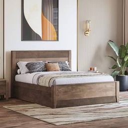 urban ladder Toledo Solid Wood Queen Size Bed with Hydraulic Storage Bed in Danish Wa...-picture-41