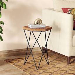 urban ladder Dyson Solid Wood Side Table in Amber Walnut Finish-picture-26