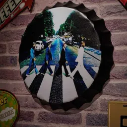 eazywagon Multicolor Metal The Beatles Abby Road Wall Decor-picture-13