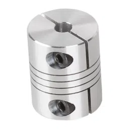 Flexible Aluminium Coupling OD: 25mm x L: 32mm Bore: 5x8mm-25