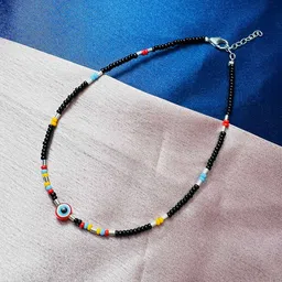 Arte Jewels Beaded Evil Eye Anklet-35