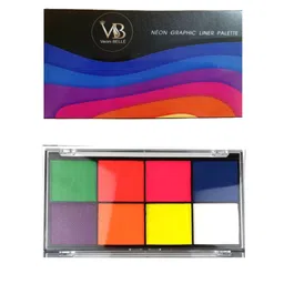 Veoni BELLE Neon Graphic Water Activated Eyeliner Palate 8- 18g Bright-30