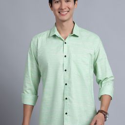HANUMNTRA Standard Self Design Spread Collar Casual Shirt-image-13