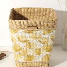 HABERE INDIA Cream Printed Bamboo Open Bins-36