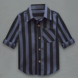 A T U N Boys Blue Classic Striped Casual Shirt-13