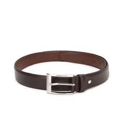 Peter England Men Brown Textured PU Belt-picture-25