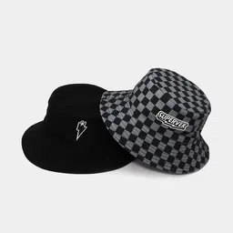 SUPERVEK Checkered Reversible Bucket Hat-image-12