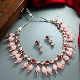 aadita Kundan-Studded & Beaded Jewellery Set-picture-28