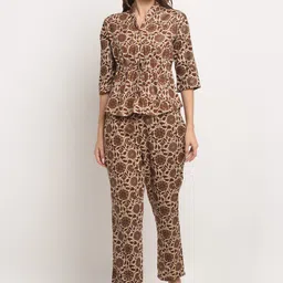 KALINI Printed V-Neck Top With Trouser-image-16