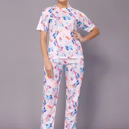 vj fashion Abstract Printed Night suit-image-79