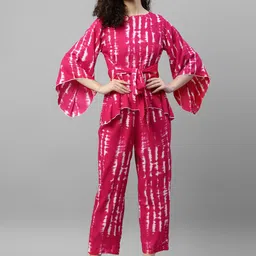 vibes by deebaco DEEBACO Tie & Dyed Round Neck Top & Trousers-picture-9