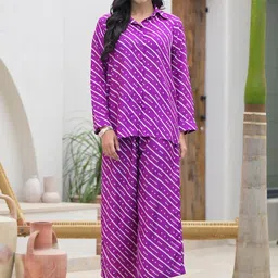 Divena Stripes Shirt With Trousers Co-Ords-image-59