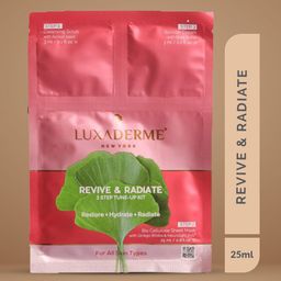 LuxaDerme Revive & Radiate 3-Step Korean Facial Kit - 25ml-3