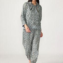 JISORA Women Printed Cotton Hoodie Co-Ords-image-88