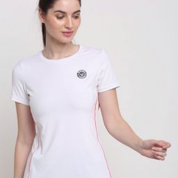 Invincible Women Dri-FIT Solid Round Neck Slim Fit T-shirt-image-70