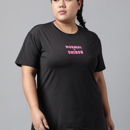 MKH Typography Printed Plus Size Drop Shoulder Sleeves Relaxed Fit Dri-FIT Sports T-shirt-picture-43