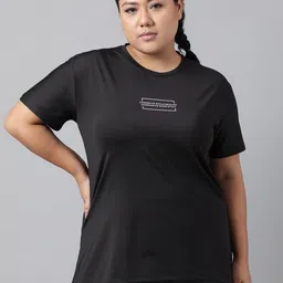 MKH Plus Size Relaxed Fit Typography Printed Dri-FIT Technology Sports T-shirt-picture-16