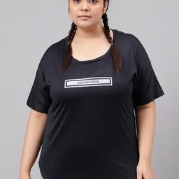 MKH Plus Size Typography Printed Dri-FIT Sports T-Shirt-image-97