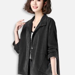 JC Collection Women Grey Solid Tailored Jacket-image-44