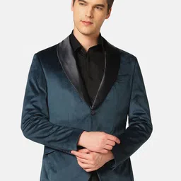 Blackberrys Shawl Collar Slim-Fit Single-Breasted Formal Blazer-image-31