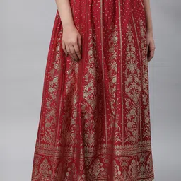AURELIA Ethnic Motifs Printed Flared Maxi Skirt-84