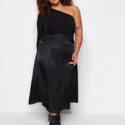 Trendyol A-Line Flared Midi Skirt-image-64