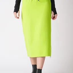 Globus Tie-Ups Straight Midi Skirt-image-79