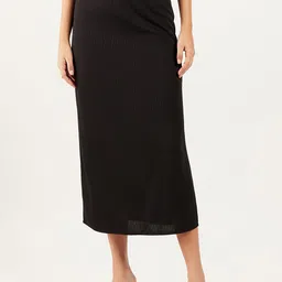 Athena Immutable Ribbed Straight Midi Skirt-picture-43