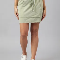ANAI A-Line Straight Mini Skirt-image-42