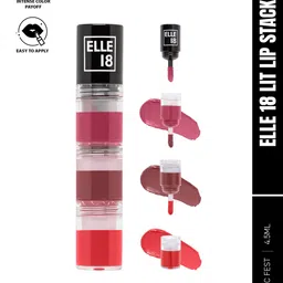 ELLE 18 Lit Lip Stack 3-in-1 Lipstick 4.5ml - Music Fest-26