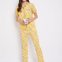 Uptownie Lite Women Printed Cotton Night Suit-image-10