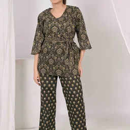 Do Dhaage Printed Pure Cotton Night Suit-image-21