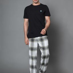 BStories Men Black & White Night Suit-image-96