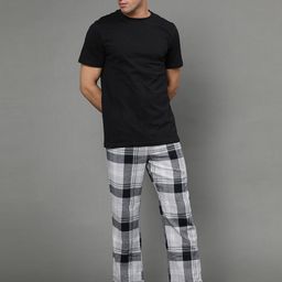 BStories Men Black & White Night suit-image-99